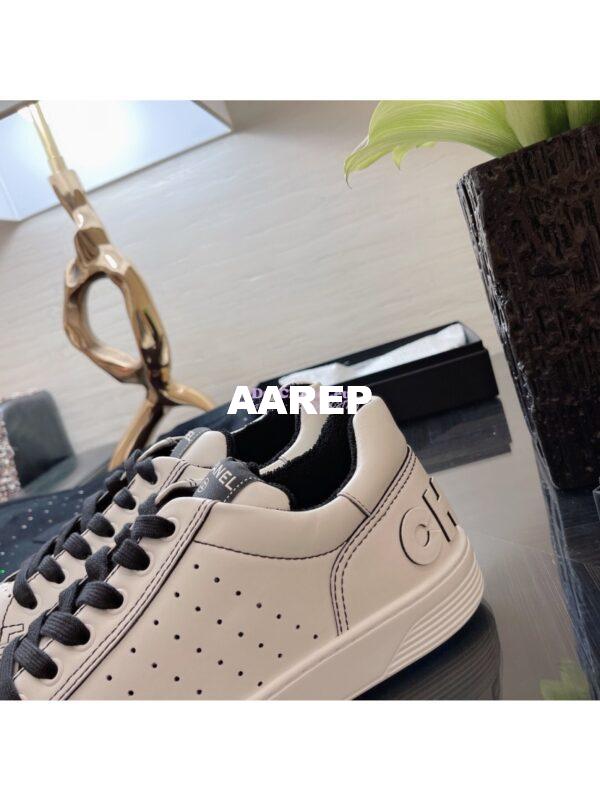 Replica Chanel Trainers Calfskin Sneakers G35934 Bi-Colour Black 7