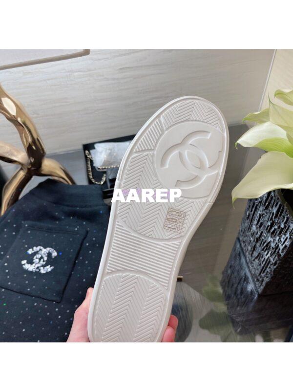 Replica Chanel Trainers Calfskin Sneakers G35934 Bi-Colour Black 8