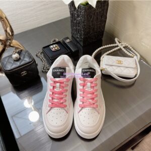 Replica Chanel Trainers Calfskin Sneakers G35934 Bi-Colour Pink