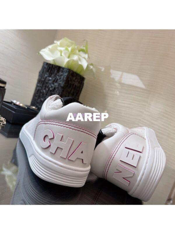 Replica Chanel Trainers Calfskin Sneakers G35934 Bi-Colour Pink 4