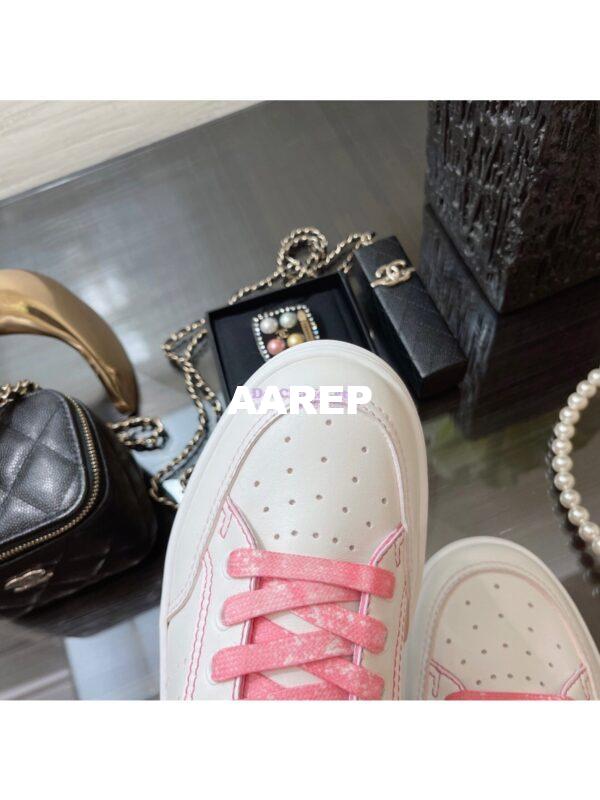 Replica Chanel Trainers Calfskin Sneakers G35934 Bi-Colour Pink 5