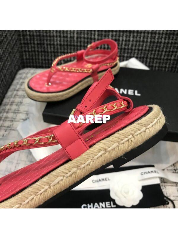 Replica Chanel Lambskin Coral Sandals G36921 8