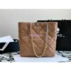 Replica Chanel 19 Shopping Bag Lambskin AS3519 Brown