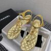 Replica Chanel Lambskin Quilted Espadrilles G36966 Black