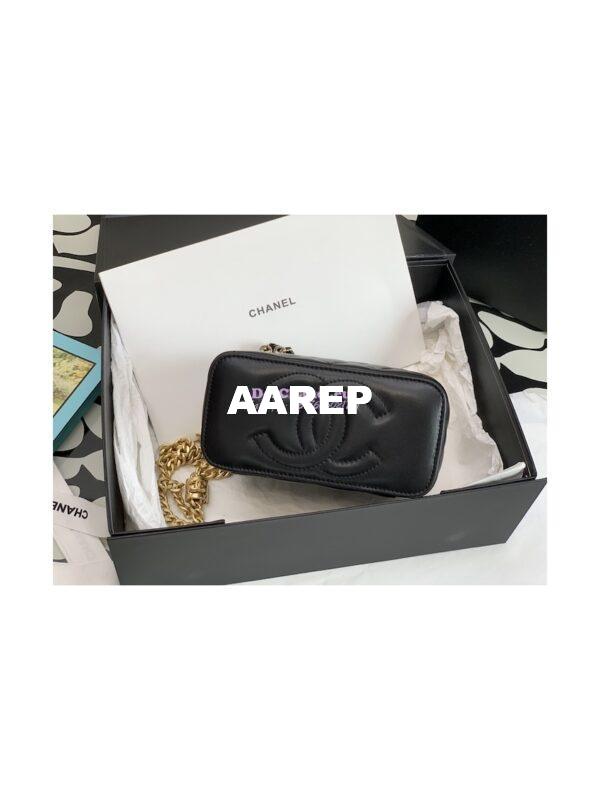 Replica Chanel 22K Vanity Bag Lambskin AP3044 Black 6