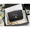 Replica Chanel 22K Flap Phone Holder With Chain AP3047 Lambskin Black 2