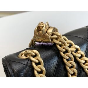 Replica Chanel 22K Wallet On Chain Lambskin AP3043 Black 2