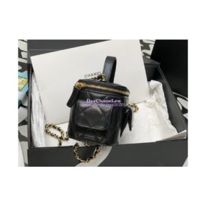 Replica Chanel Lambskin Vanity With Chain AP3017 Black 2