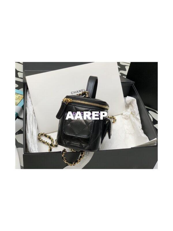 Replica Chanel Lambskin Vanity With Chain AP3017 Black 2