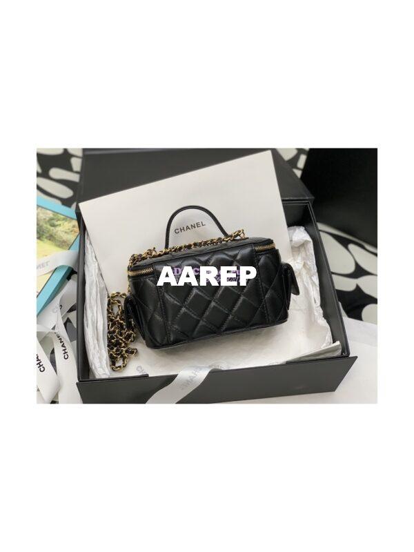Replica Chanel Lambskin Vanity With Chain AP3017 Black 9