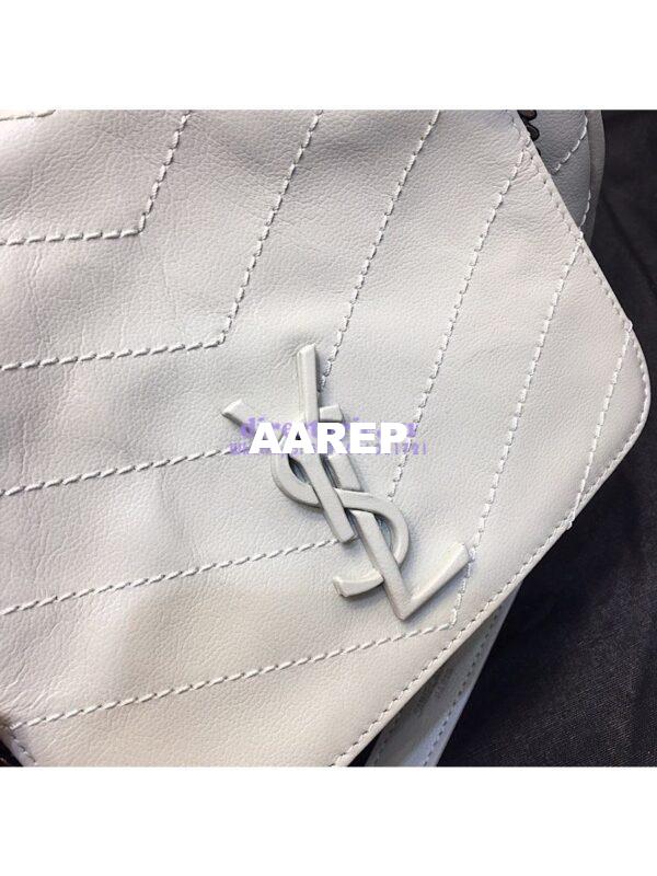 Replica Saint Laurent YSL Small Nolita Bag In Vintage Leather White 5