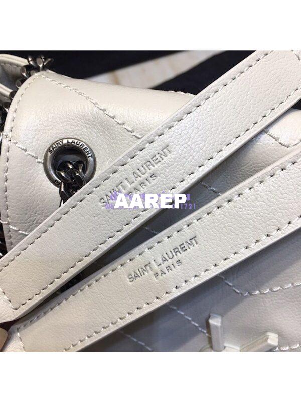 Replica Saint Laurent YSL Small Nolita Bag In Vintage Leather White 6