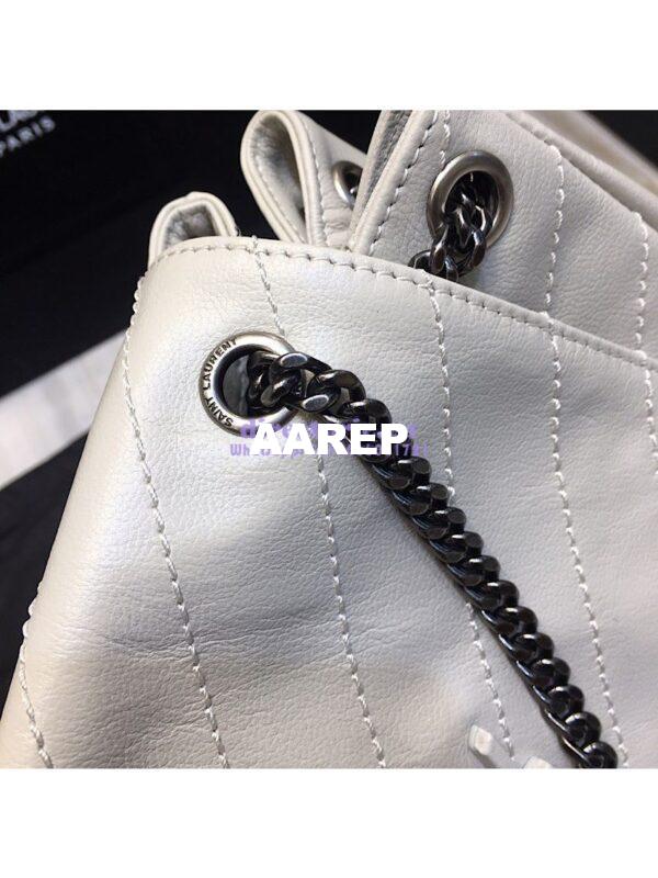 Replica Saint Laurent YSL Small Nolita Bag In Vintage Leather White 8