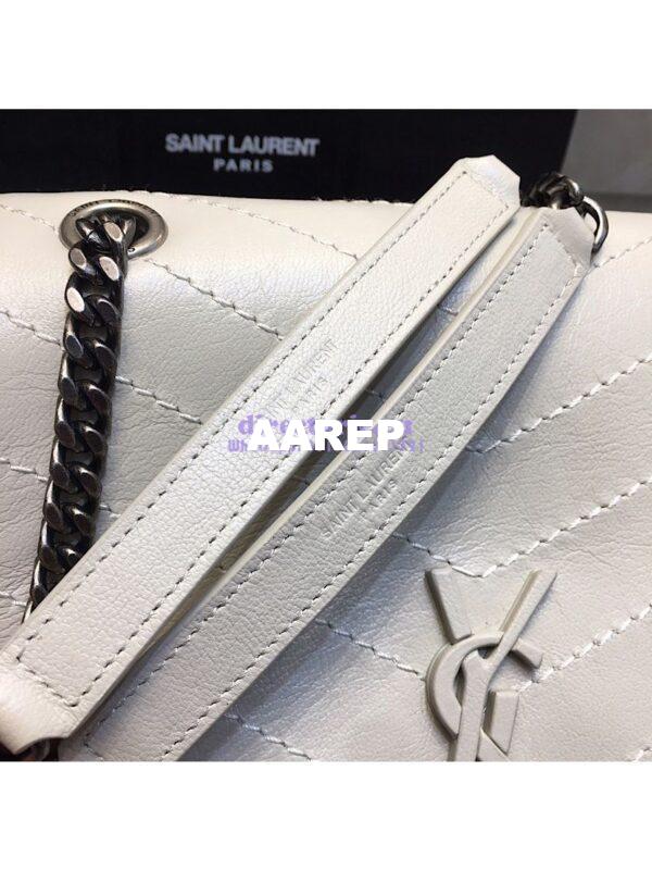 Replica Saint Laurent YSL Medium Nolita Bag In Vintage Leather White 6