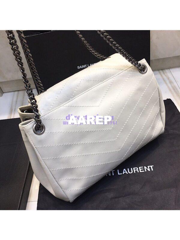 Replica Saint Laurent YSL Medium Nolita Bag In Vintage Leather White 8