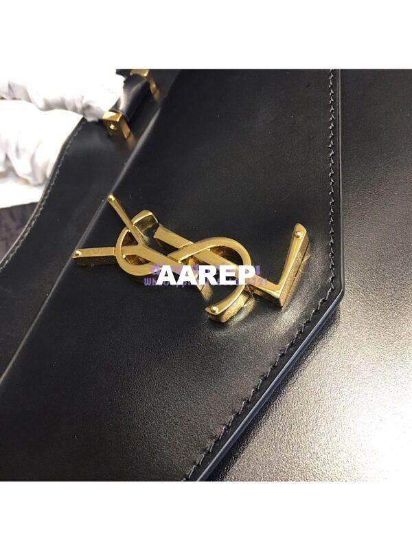 Replica Saint Laurent YSL Uptown Medium Tote In Shiny Smooth Leather 557653 Black 6
