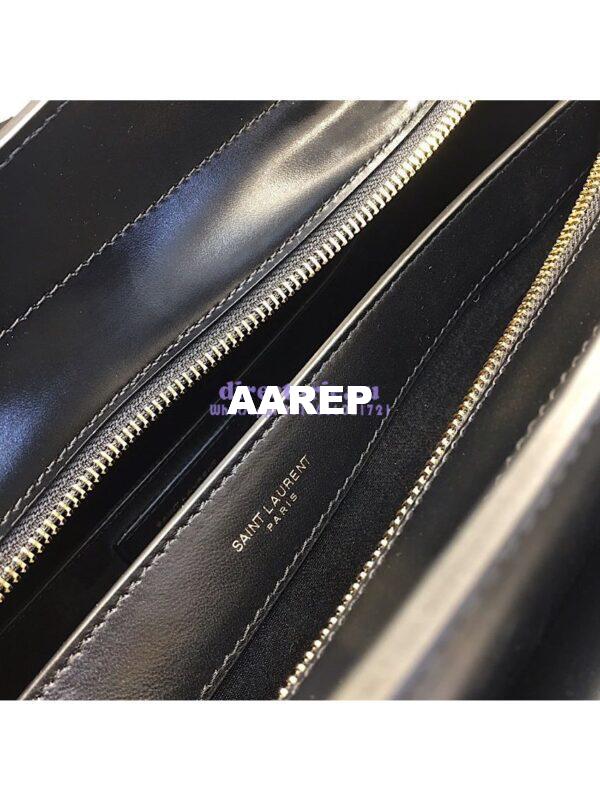 Replica Saint Laurent YSL Uptown Medium Tote In Shiny Smooth Leather 557653 Black 9