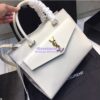 Replica Saint Laurent YSL Uptown Medium Tote In Shiny Crocodile-embossed Leather 557653 Black 2