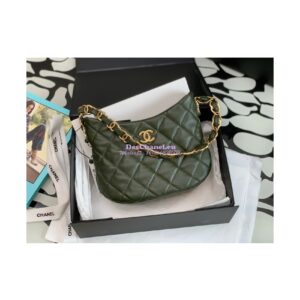 Replica Chanel Lambskin Hobo Handbag AS3562 Khaki