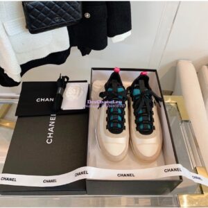 Replica Chanel Suede Calfskin & Velvet Sneakers G36299 Multicolor 2