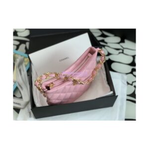 Replica Chanel Lambskin Hobo Handbag AS3562 Pink 2