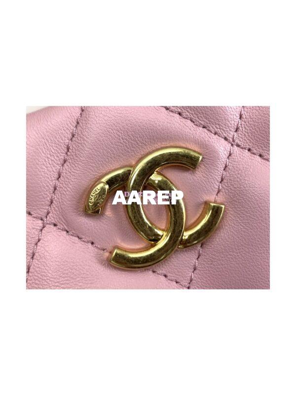 Replica Chanel Lambskin Hobo Handbag AS3562 Pink 5