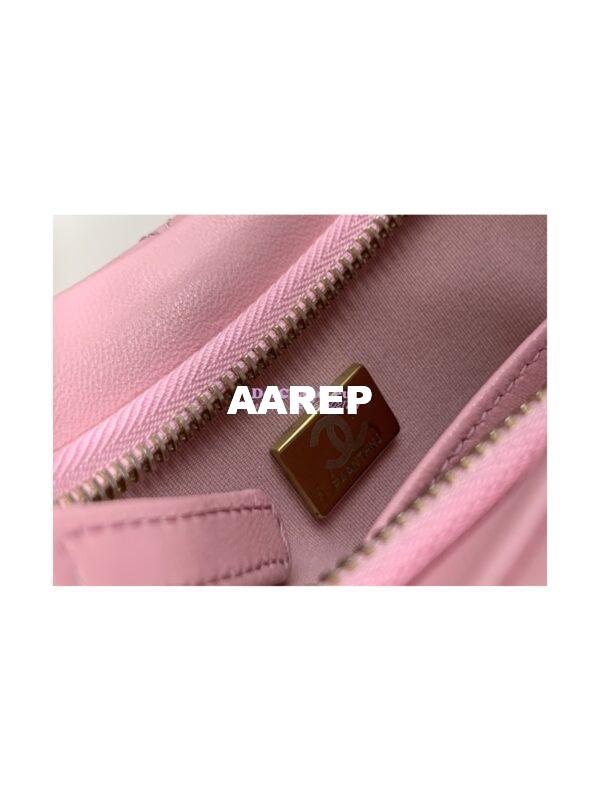 Replica Chanel Lambskin Hobo Handbag AS3562 Pink 8