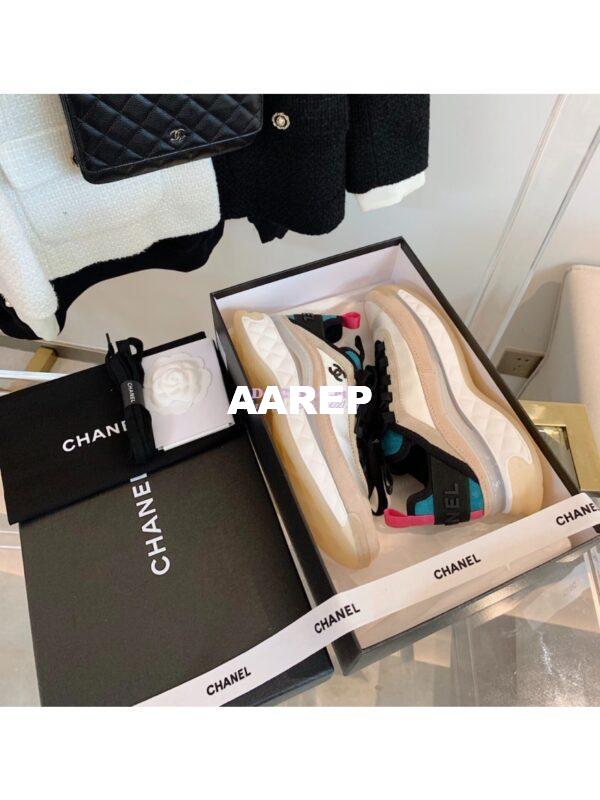 Replica Chanel Suede Calfskin & Velvet Sneakers G36299 Multicolor 9