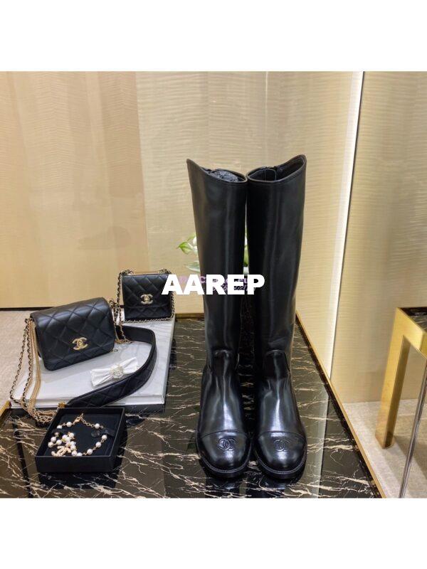 Replica Chanel Calfskin Long Boots G35099 2