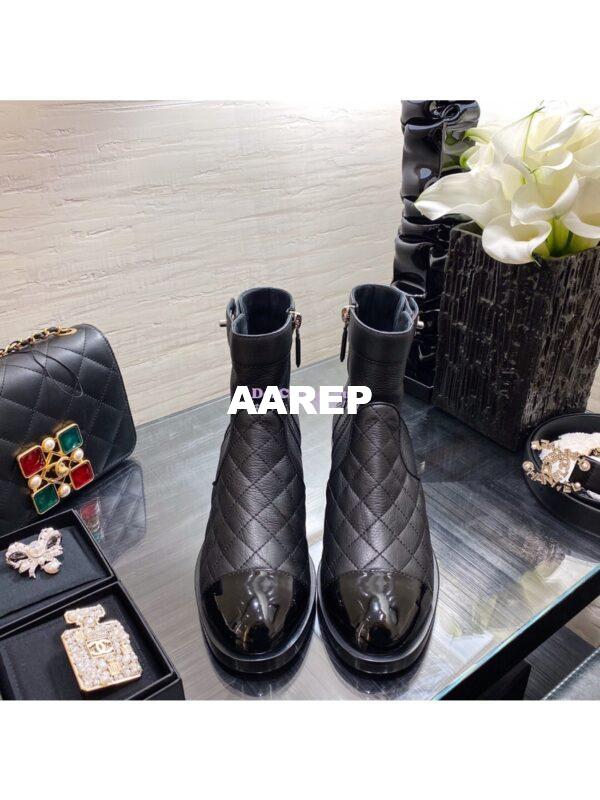 Replica Chanel Ankle Boots Calfskin G36763 Limited Black 2