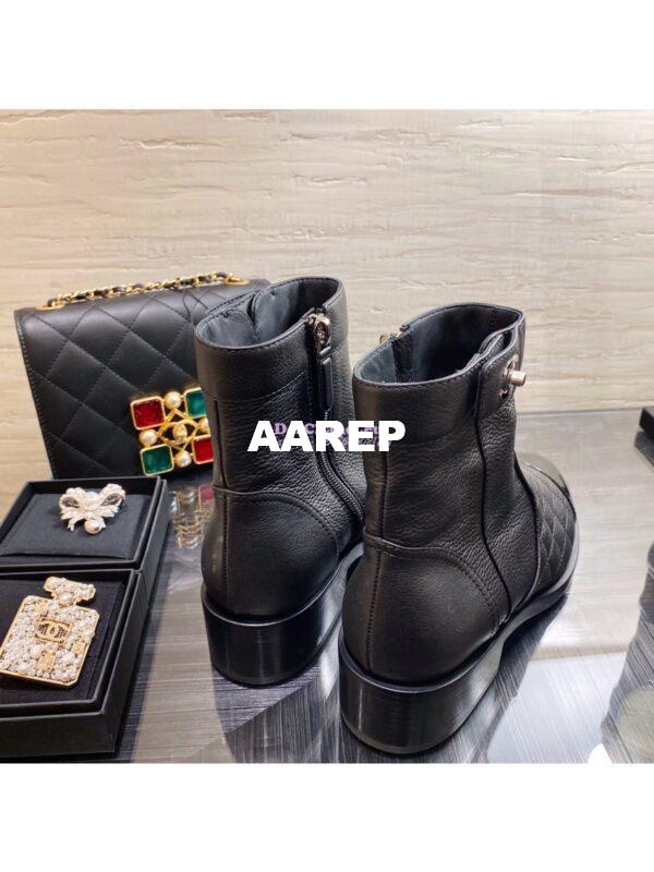 Replica Chanel Ankle Boots Calfskin G36763 Limited Black 5