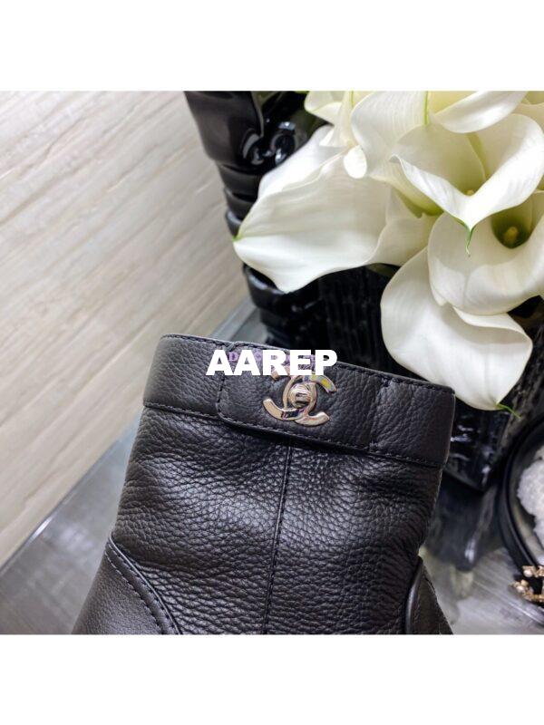 Replica Chanel Ankle Boots Calfskin G36763 Limited Black 7