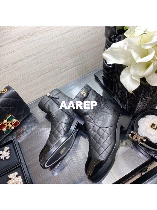 Replica Chanel Ankle Boots Calfskin G36763 Limited Black 8