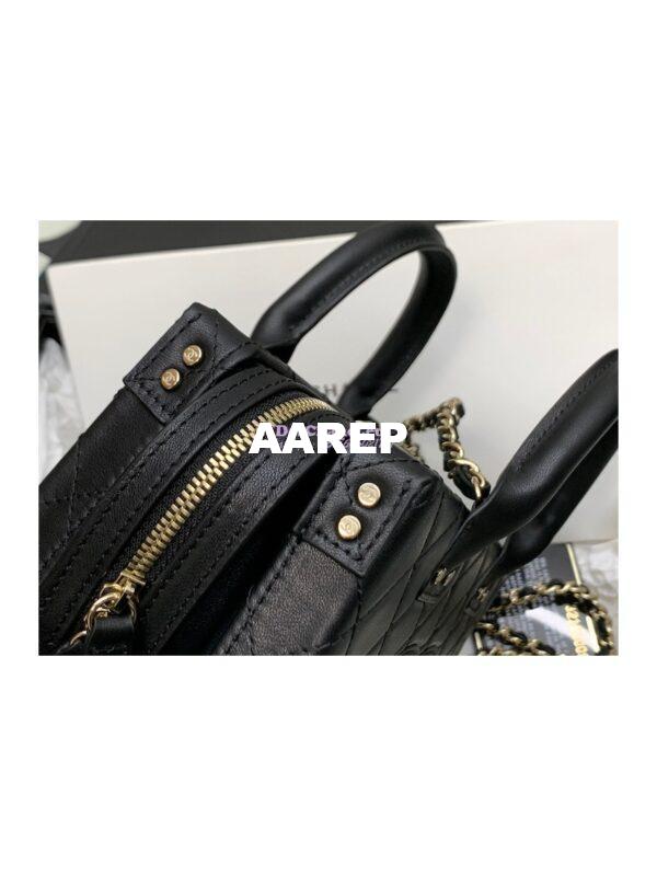 Replica Chanel Vanity Case in Calfskin AS3345 Black (Limited Edition) 4