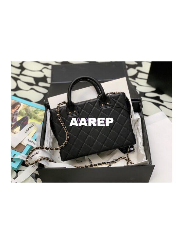 Replica Chanel Vanity Case in Calfskin AS3345 Black (Limited Edition) 7