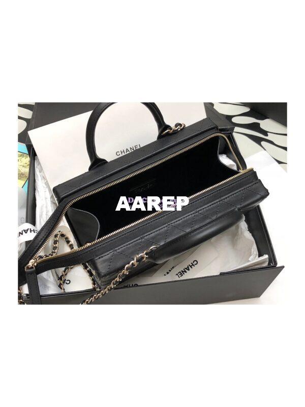 Replica Chanel Vanity Case in Calfskin AS3345 Black (Limited Edition) 8