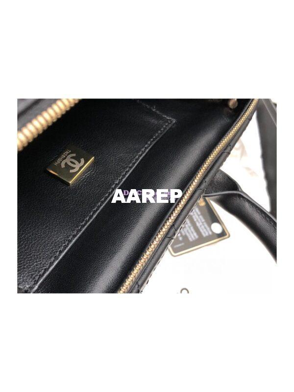 Replica Chanel Vanity Case in Calfskin AS3345 Black (Limited Edition) 9