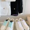 Replica Chanel Tweed Pearls Ankle Boots G36141 White Black
