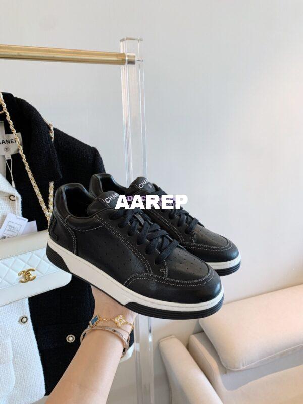 Replica Chanel Trainers Calfskin Sneakers G36295 Black 5