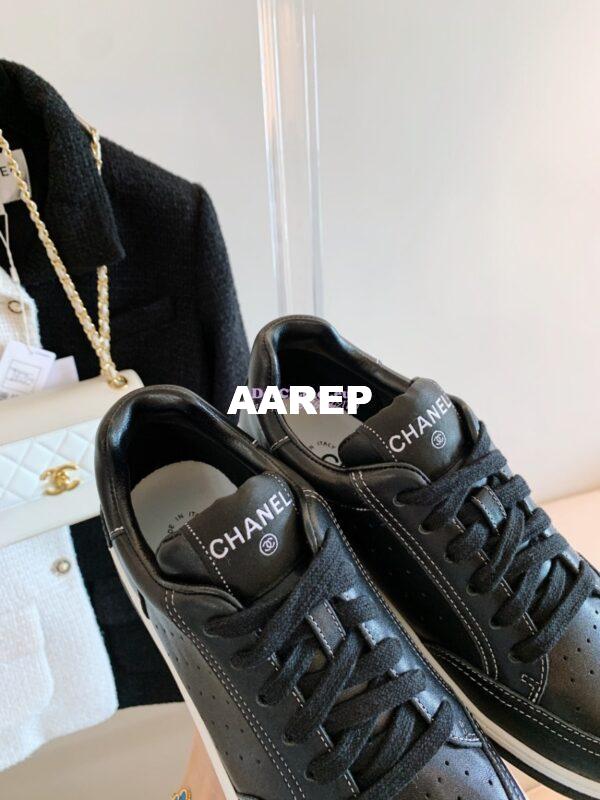 Replica Chanel Trainers Calfskin Sneakers G36295 Black 6