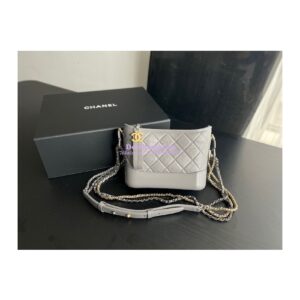 Replica Chanel Gabrielle Hobo Bag Dark Grey A91810