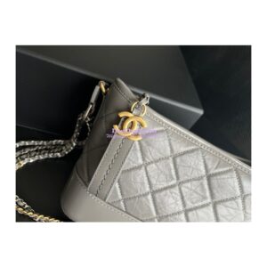 Replica Chanel Gabrielle Hobo Bag Dark Grey A91810 2