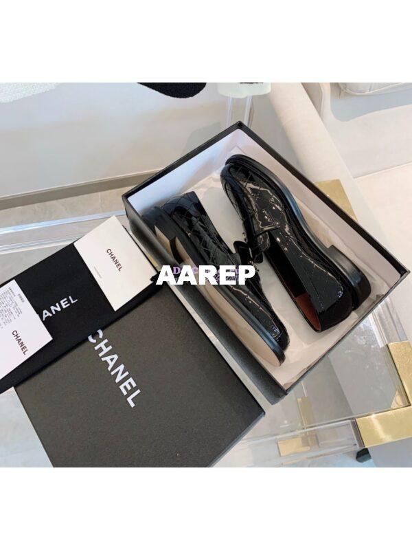 Replica Chanel New Loafers Patent Calfskin Black G36436 7