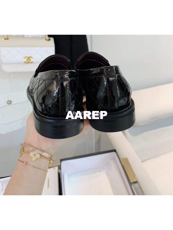 Replica Chanel New Loafers Patent Calfskin Black G36436 9