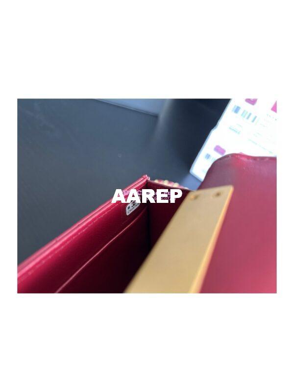 Replica Chanel Flap Phone Holder With Chain in Lambskin with Enamel Handle AP2946 Bordeaux Red 13