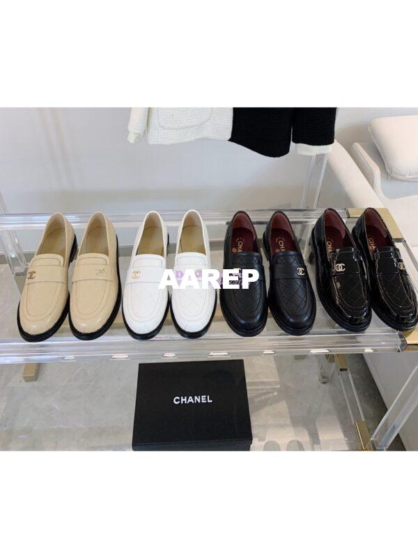 Replica Chanel New Loafers Lambskin White G36436
