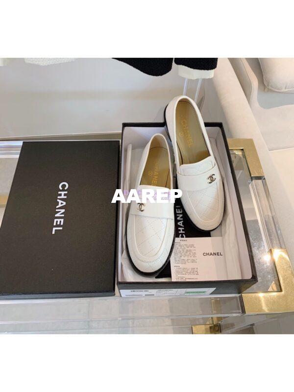 Replica Chanel New Loafers Lambskin White G36436 2