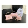 Replica Chanel Clutch With Chain in Lambskin with Enamel Handle AP2945 Bordeaux Red 2