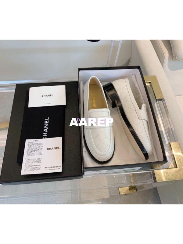 Replica Chanel New Loafers Lambskin White G36436 5