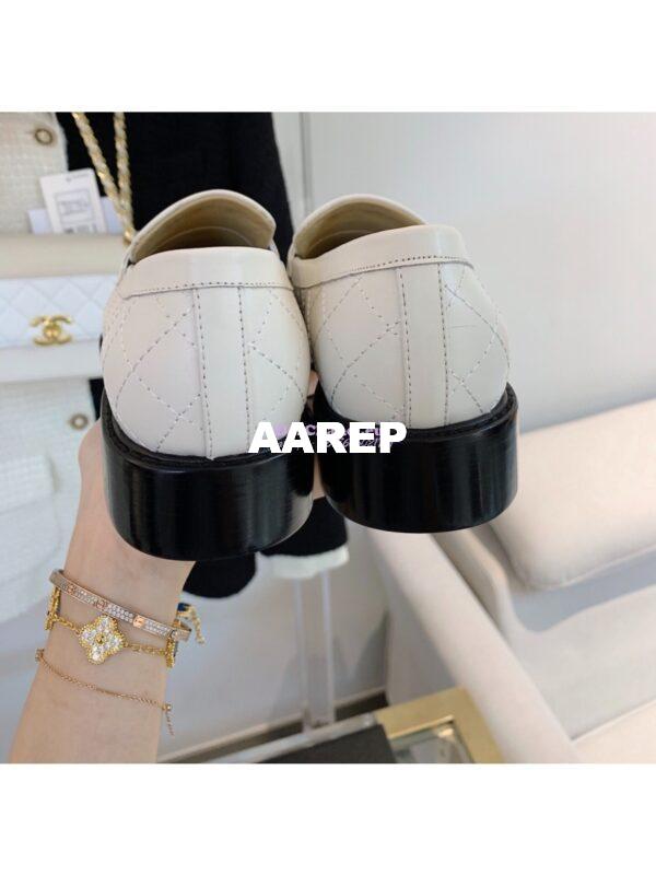 Replica Chanel New Loafers Lambskin White G36436 8